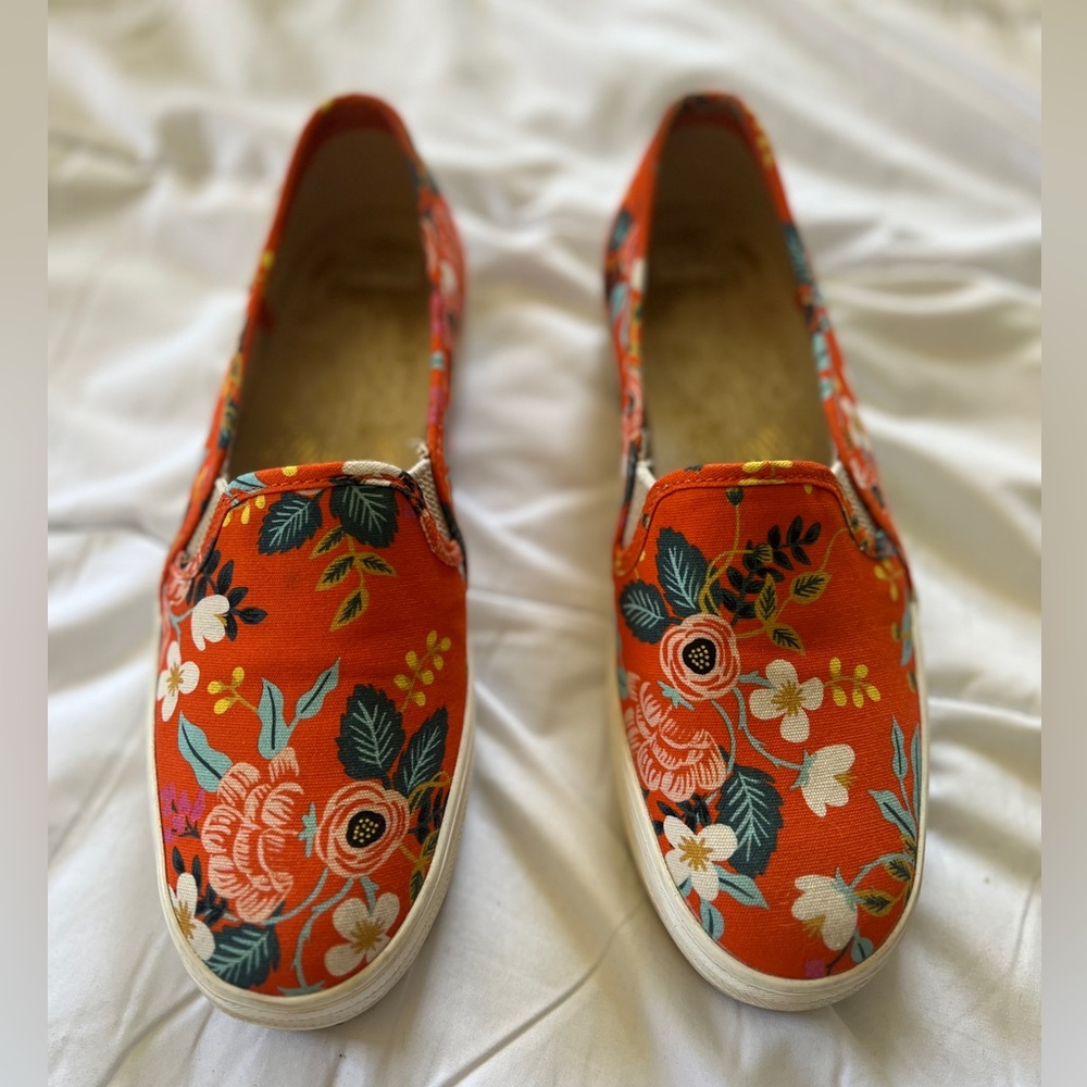 Keds x Rifle Paper Co. Triple Decker Slip On Sneakers 🌼